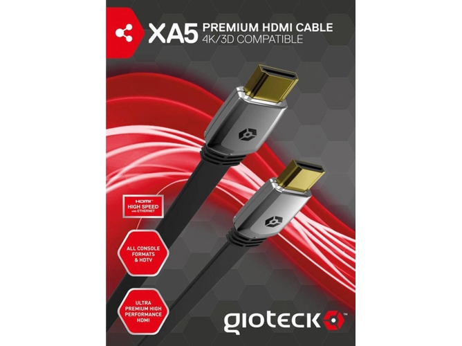 Cable PS4/Xbox One GIOTECK  HDMI XA-5 Premium — PS4 - Xbox One