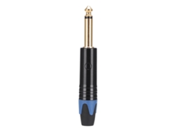 Adaptador de audio macho (conector de micrófono, oro platino)