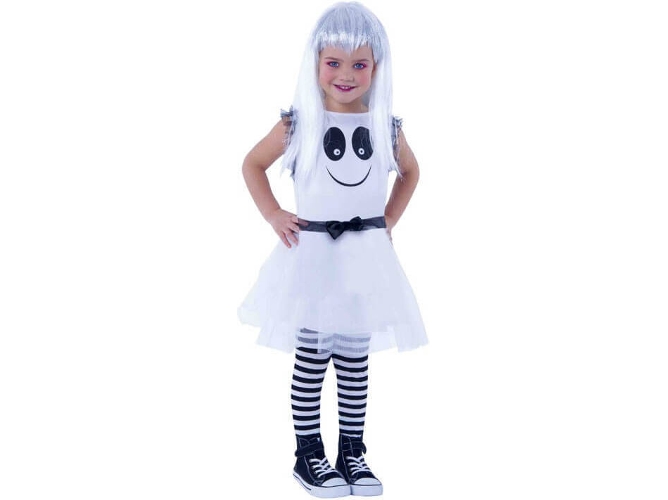 Disfraz de Niña DISFRAZZES Fantasmita Con Ojos (Talla: 8 a 10 años)
