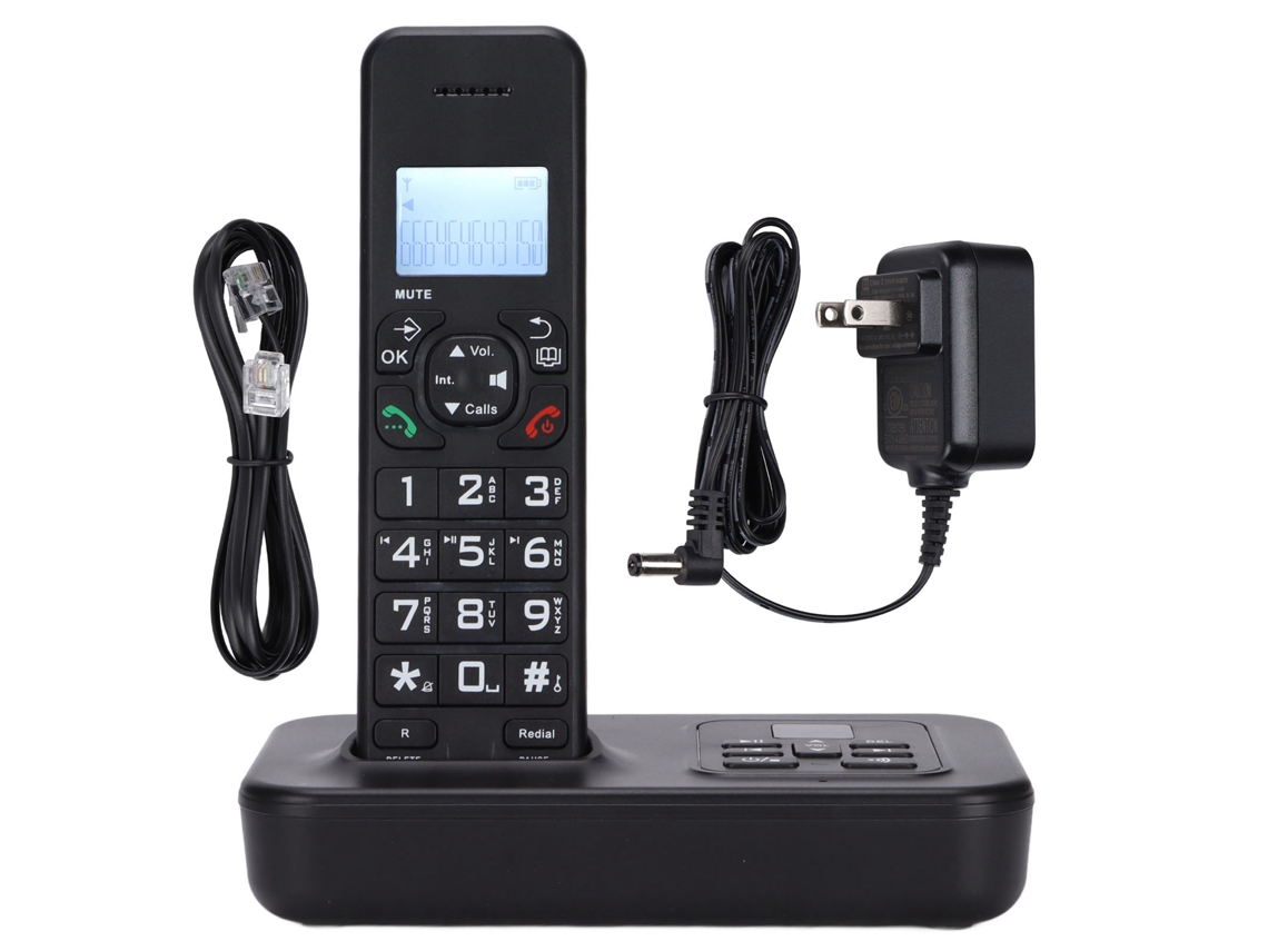 Teléfono Inalámbrico Digital D1002btam Con Función Manos Libres Y Altavoz Para Oficina Y Hogar.