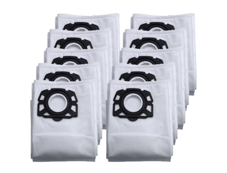 10 unids/lote de repuesto de bolsa de polvo no tejida para Karcher WD4 WD5 WD6 Premium MV4 MV5 MV6 2.863-005,0 2.863-006,0 piezas de bolsas de basura