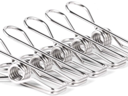 VVJIJILLY 28 Prendedores De Roupa, Aço Inoxidável, Para Linha De Roupas, Cozinha E Externo, 2,6 Polegadas.