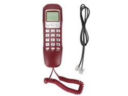 Teléfono Fijo Pequeño Con Cable, Pantalla Lcd Y Función De Rellamada Para El Hogar Y La Oficina.