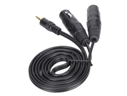 Cable De Micrófono Doble De 3,5 Mm A Xlr Hembra, 1,5 M, Pvc, Con Reducción De Ruido, Para Estudios Y Actuaciones En Directo.