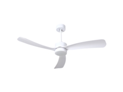 Ventilador De Teto Com Luz Praslin Com Comando Remoto Led Branco