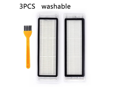 Filtro lavable para Xiaomi Mijia 1/2 /1S Roborock S5 S6 Max S50 S60, repuestos de aspiradora para limpieza del hogar, 3 piezas