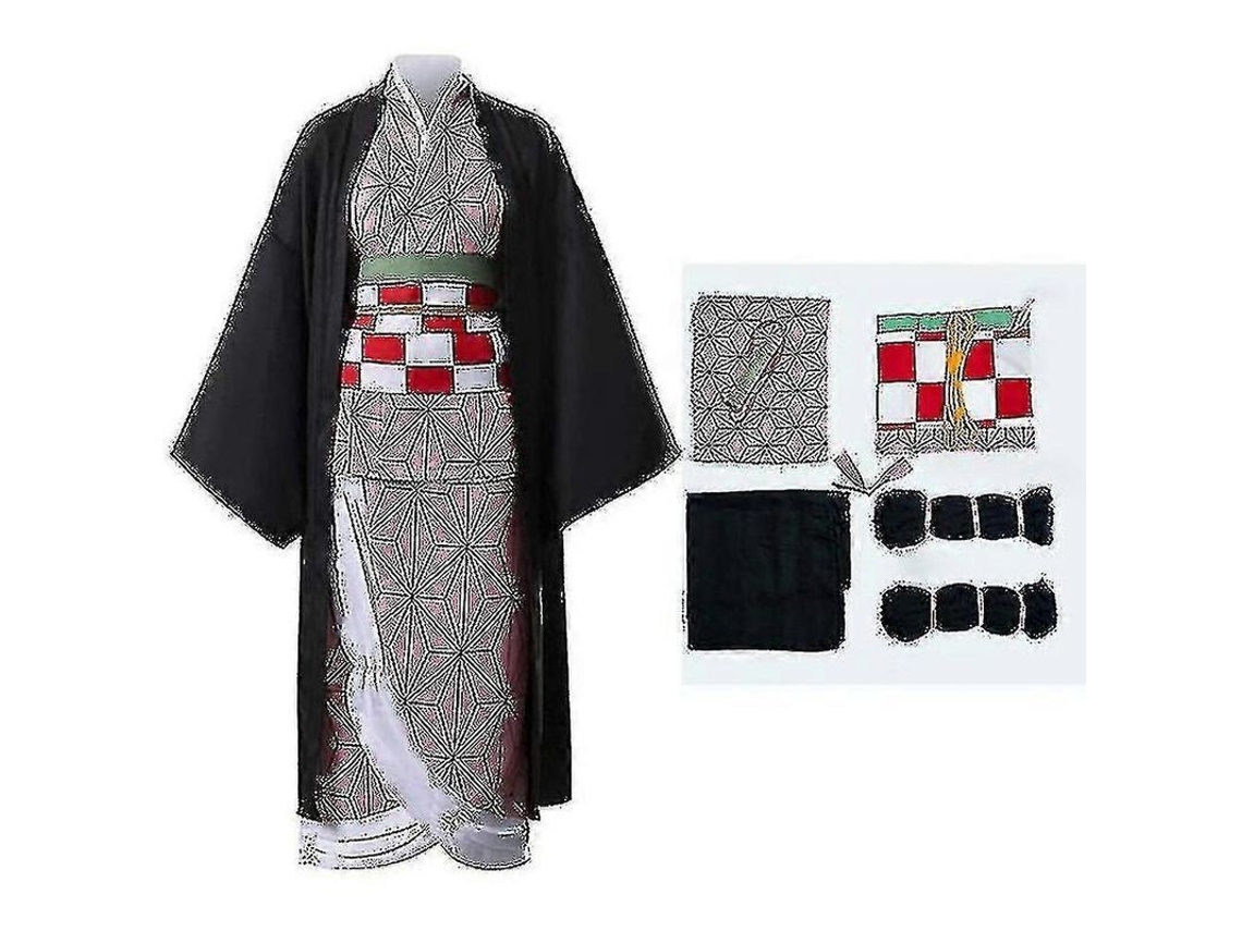 Disfraz De Kimono Kanroji Mitsuri Demon Slayer Kimetsu No Yaiba Anime Cosplay Adultos Niños Mujer Halloween