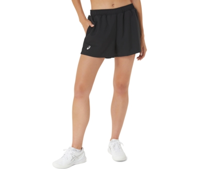 Pantalones Cortos para Mujer ASICS Court Negro para Multisports (Talla:L)
