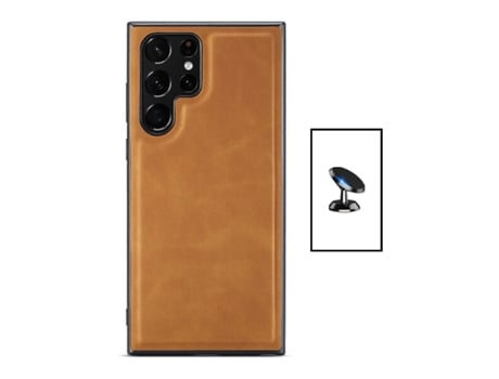 Funda para Samsung Galaxy S22 Ultra GIFT4ME Piel Marrón