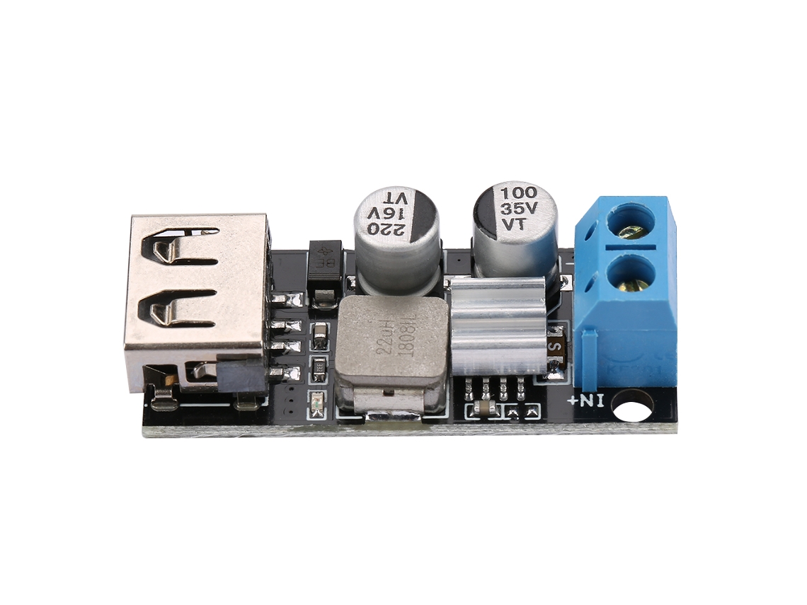 Módulo De Conversor Dc-dc Buck Reductor De Voltaje 6v-32v A 5v Carga Rápida Usb Qc3.0 12v 24v