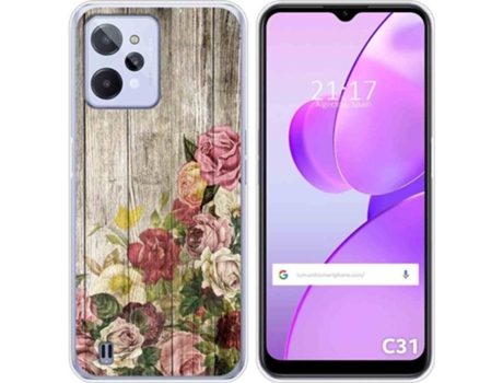 Carcasa para Realme C31 TUMUNDOSMARTPHONE Dibujos Madera 08 Multicolor