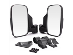 Espejo Retrovisor Lateral Ajustable Para Vehículos Todo Terreno Y Kart Con Jaula De Seguridad De 1.75/2 Pulgadas