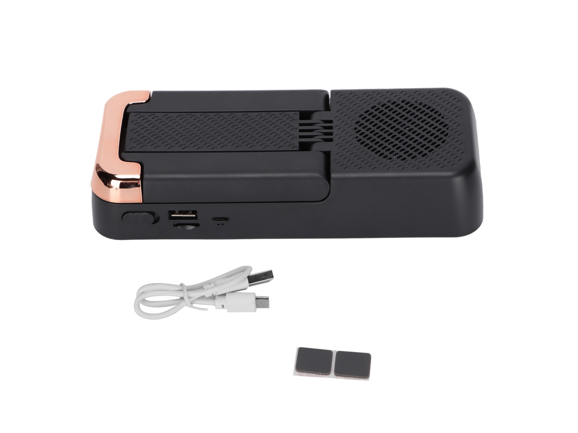 Soporte Para Teléfono Con Altavoz Bluetooth, Plegable Y Portátil, Ángulo Ajustable, Negro