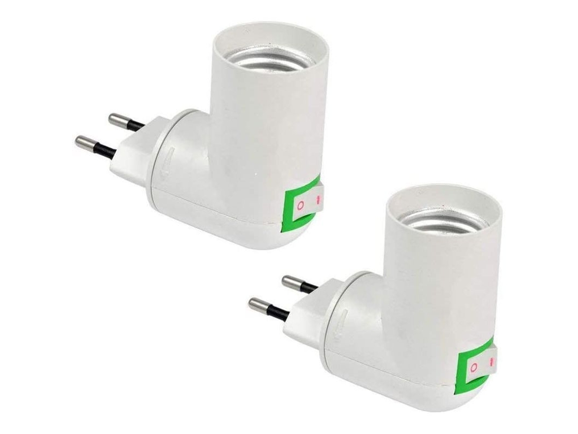 Casquillo E27 Con Interruptor Inalámbrico, Portalámparas Led, Para Garaje, Pared, Lámpara De Cocina, Juego De 2.