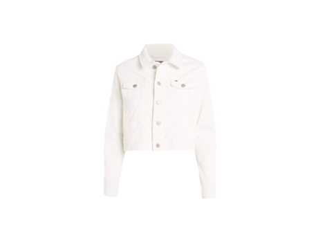 Chaqueta TOMMY JEANS Algodón para Mujer (S - Blanco)
