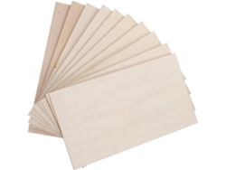 Juego De 10 Piezas De 10 Paneles Planos De Madera Para Manualidades 30 X 17 X 0