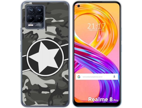 Carcasa Realme 8 4G / 8 Pro TUMUNDOSMARTPHONE Camuflaje 02 Multicolor