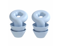 Tapones Para Los Oídos Reutilizables Con Cancelación De Ruido, De Silicona Suave, Para Dormir, Trabajar Y Nadar, Color Azul.