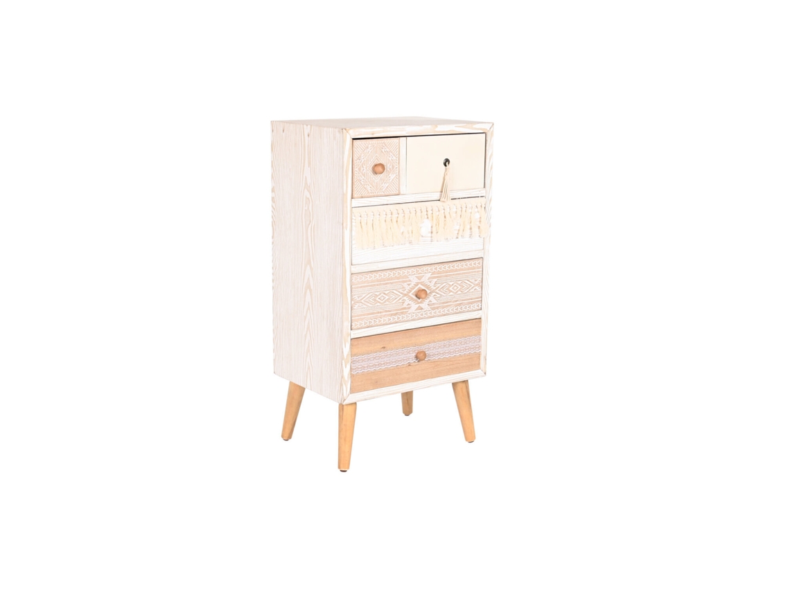Cajonera Abeto Algodon Blanco 48x35x89cm