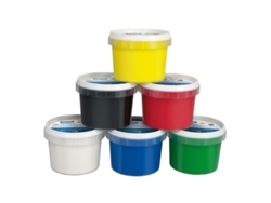 6 Frascos de Pinturas de Dedo de Colores MILAN (100 ml)