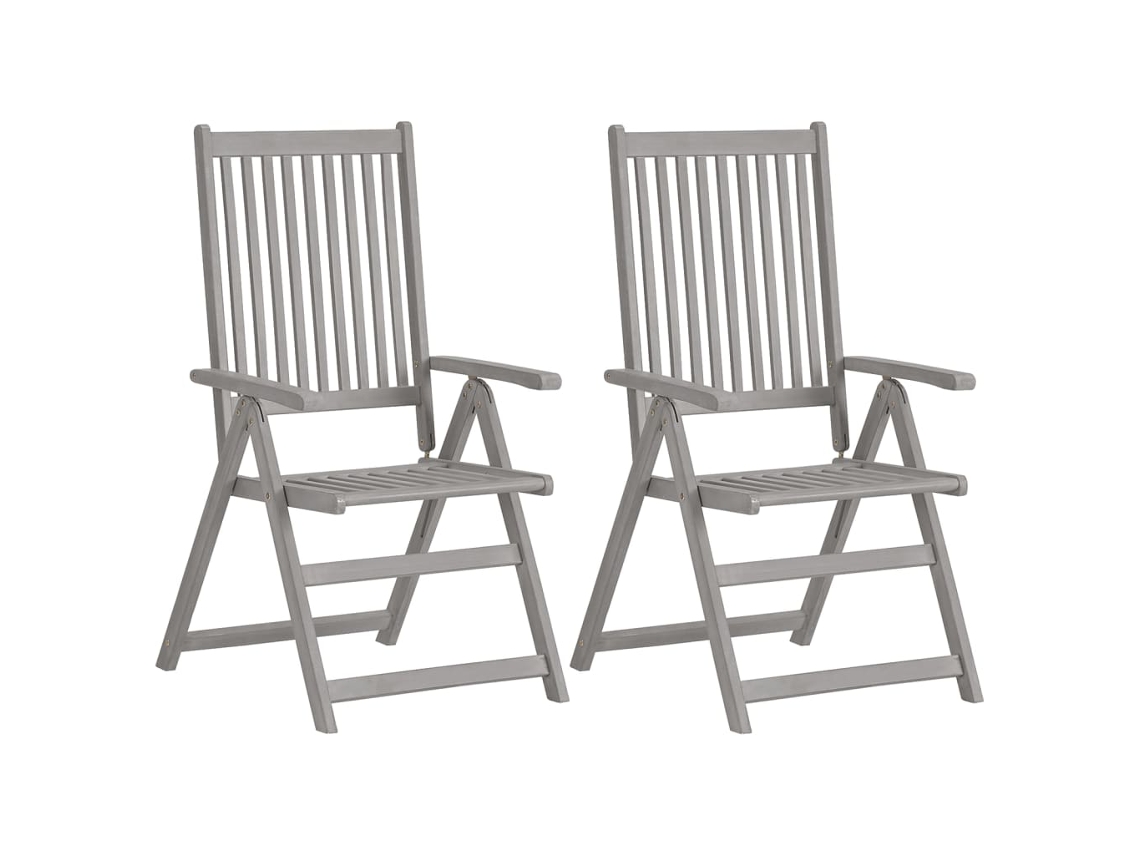 Maison Exclusive - Sillas Reclinables Jardín Y Cojines 4 Uds Madera Maciza Acacia
