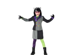 Disfraz de Novia Frankenstein traje a rayas para niña