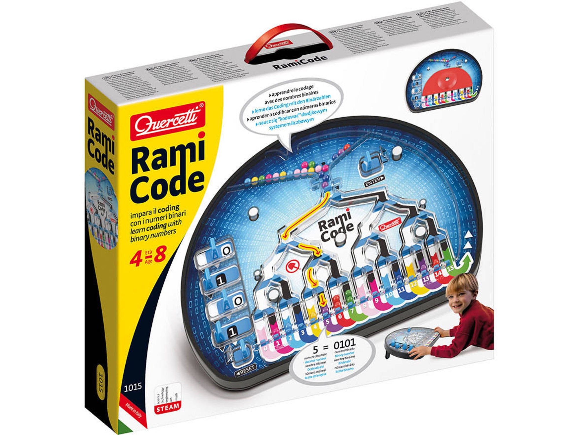 Juego Educativo QUERCETTI Educativos Codigo Rami (Edad Mínima: 4 Años - 42,1 x 35,5 x 7 cm)