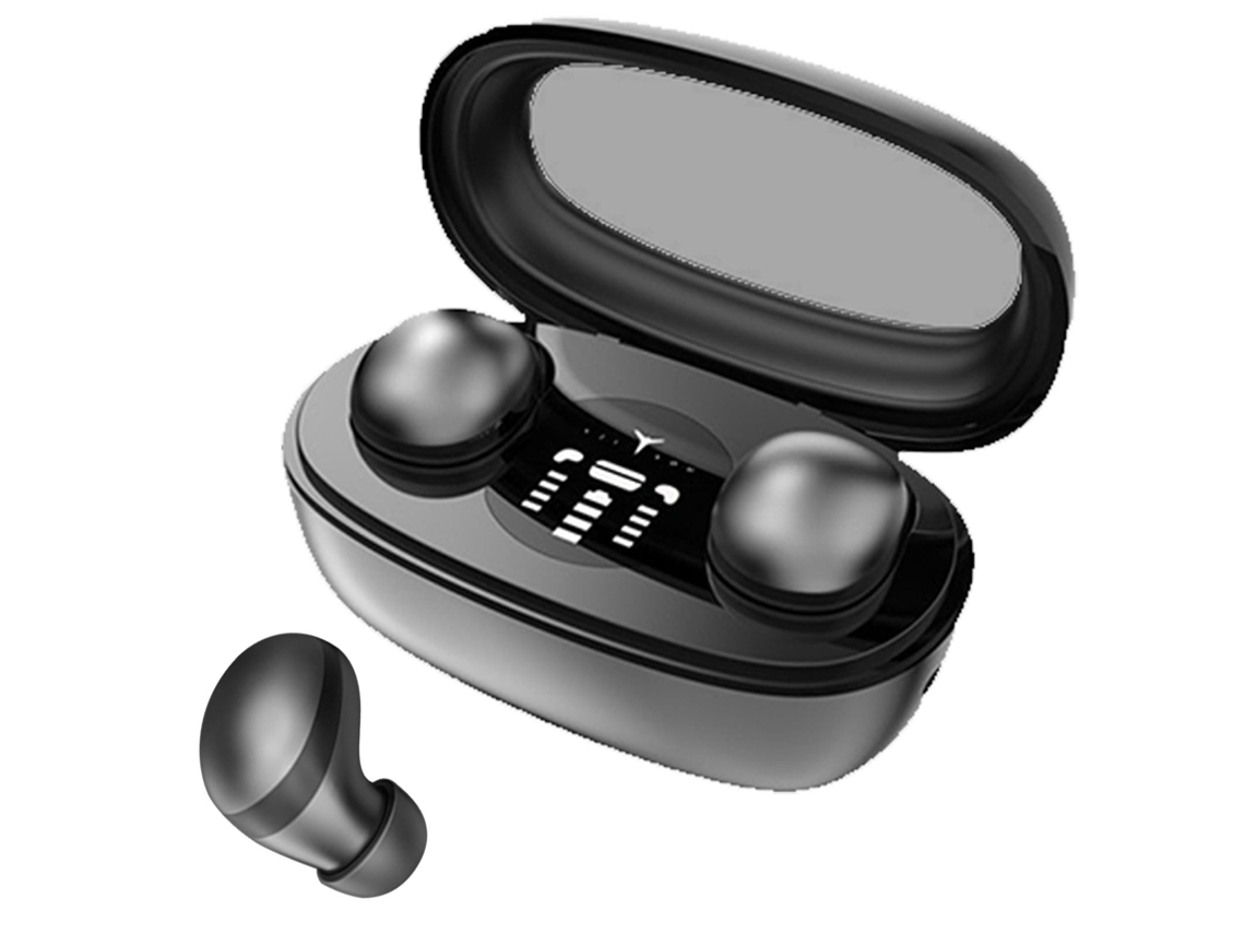 Auriculares inalámbricos Bluetooth invisibles con cancelación de ruido - Negros