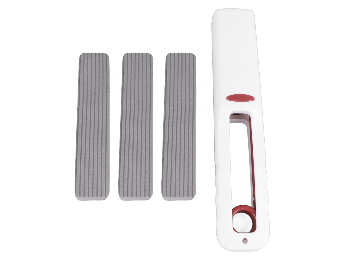 Mini trapeador de mano autoescurrible, para uso en seco y húmedo, absorbente y suave para baño y cocina, con un solo mango (3 cabezales)