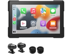 Cámara De Salpicadero Impermeable De 5" Con Resolución 1080p, Compatible Con Carplay, Dvr Wifi, Android Auto Y Sistema De Monitorización De La Presión De Los Neumáticos (pnd).