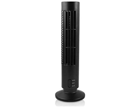Ventilador Aire acondicionado mini torre recargable usb pequeño negro