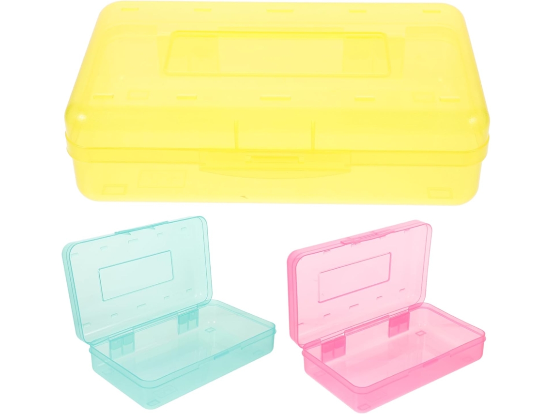 Juego De 3 Estuches Portátiles Transparentes Para Lápices Con Amplia Capacidad Para Lápices Y Otros Útiles Escolares.