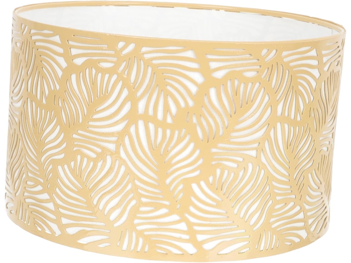 Lámpara Con Patrón De Metal Perforado De Diseño Moderno Y Elegante, Difusor De Luz Suave Para Sala De Estar Y