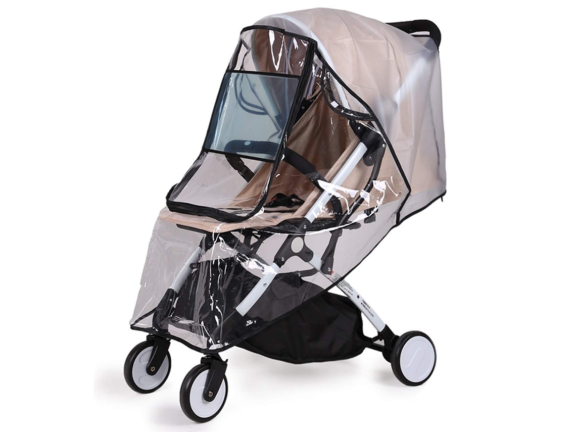 Protector De Lluvia Transparente Universal Para Cochecito De Bebé, Impermeable Para Carrito De Bebé Y Pram