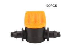 100 Conectores Rectos De 2 Vías Para Mangueras De Pvc De 4/7 Para Riego De Jardines.