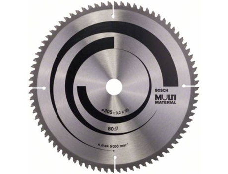 Disco de Sierra Circular BOSCH Multi Material 305x30x3.2 mm - 80
