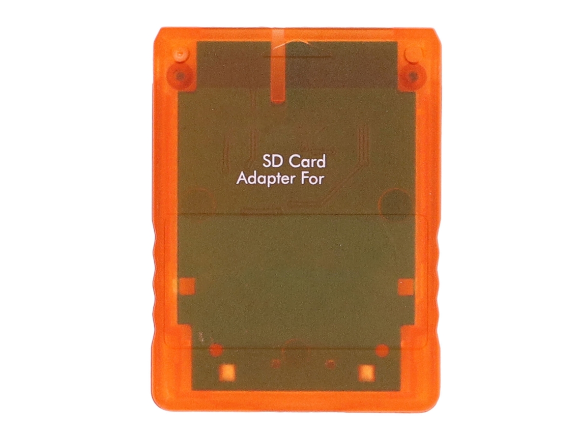 Adaptador de tarjeta de memoria para consola Sio2 3000x 9000x Naranja Transparente
