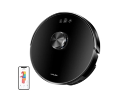 Aspiradora robot, navegación lidar, control de voz multilingüe, color negro OEM