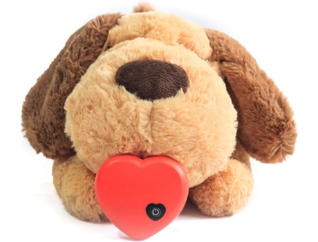 Juguete para cachorros, ayuda conductual, latido del corazón, mascota de peluche cálido, perro