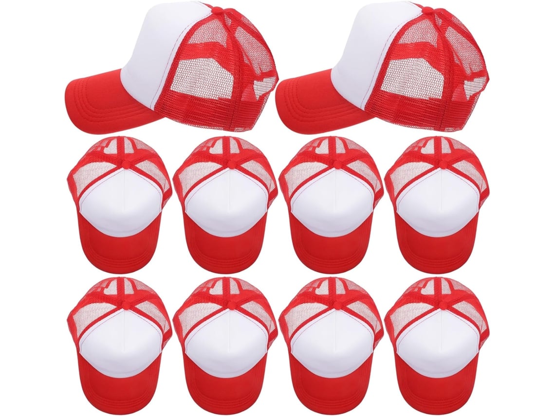 Paquete De 10 Gorras De Béisbol Personalizables Con Transferencia