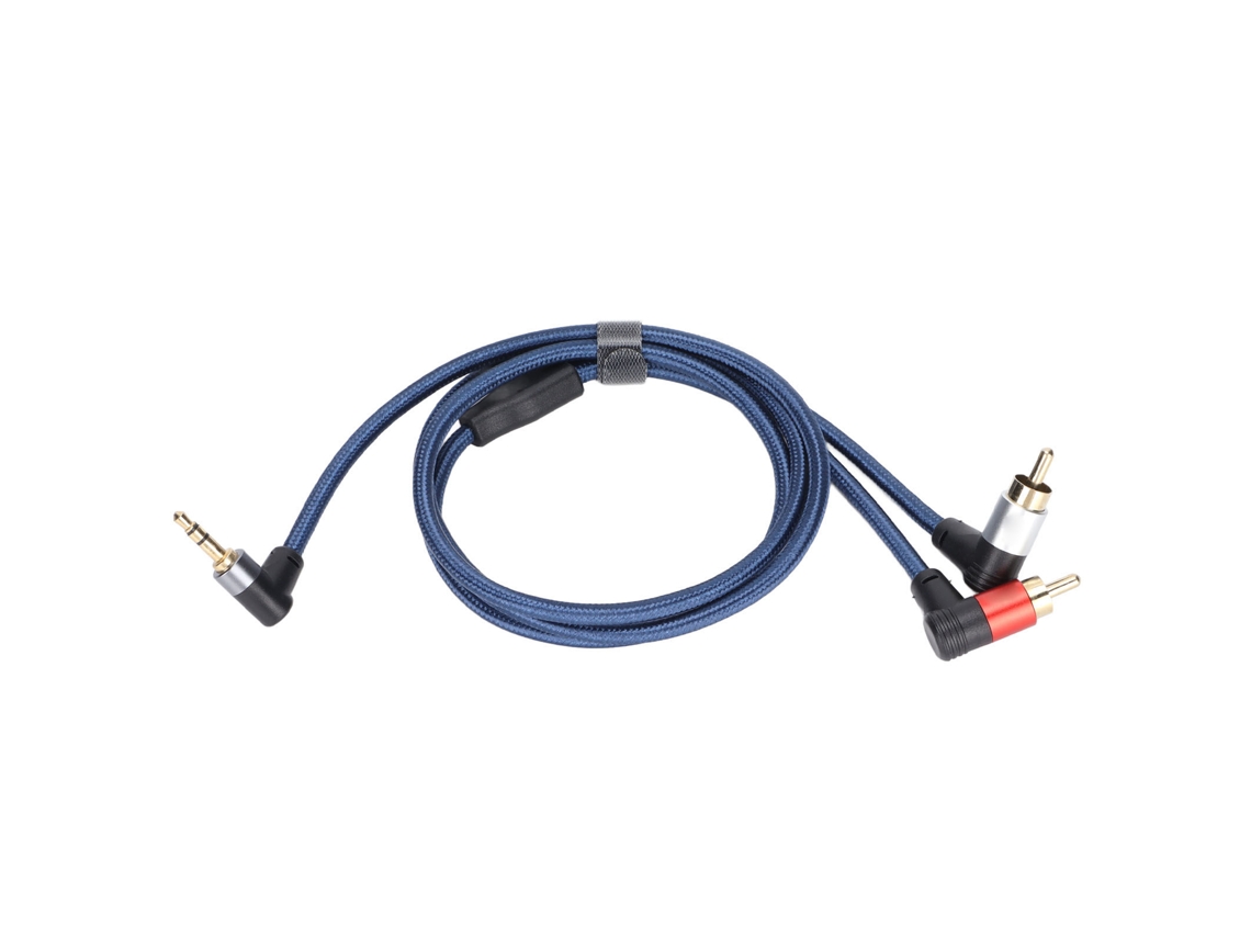 Adaptador De 3,5 Mm Macho A 2rca Macho, Cable En Y Aux Rca Trenzado De Nailon Para Smartphones, Mp3, Tabletas Y
