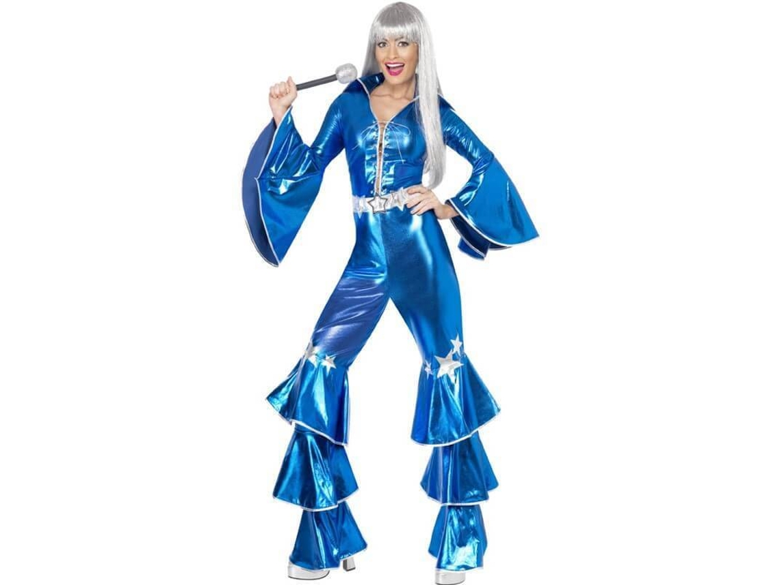 Disfraz de Mujer DISFRAZZES Disco Dancing Dream Azul (Talla: S - 36/38)