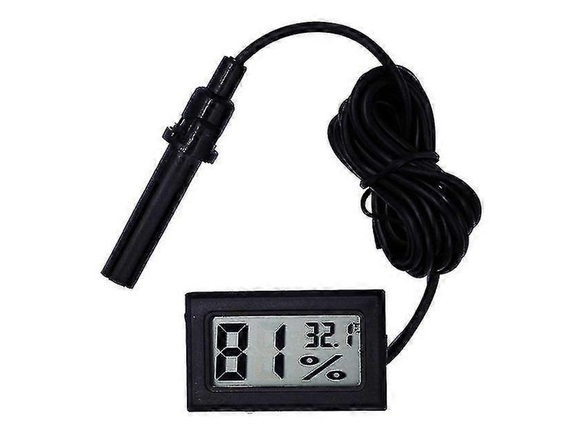 Juego de 10 mini sensores digitales de temperatura y humedad con pantalla LCD, termómetro, higrómetro, termostato y sonda. Ly Ebike