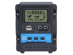 Controlador De Carga Solar Pwm De 20 A Con Pantalla Lcd, Doble Puerto Usb, De 5 V 2,5 A A 12 V 24 V 520 W