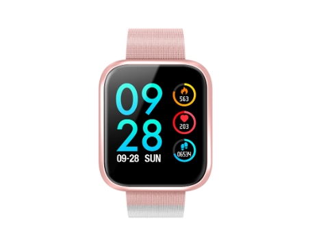 Reloj Inteligente Chronus Modo Multideporte Monitor de Salud Ip68 Resistente al Agua Rosa BISBISOUS