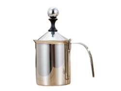 Espumador De Leche Manual De Acero Inoxidable Con Mango Ergonómico Para Café Capuchino - Uso Doméstico