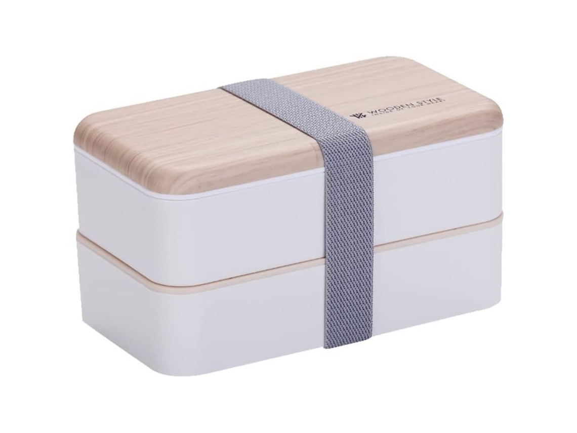 Fiambrera Bento, Recipiente De Dos Niveles Y Juego De Cubiertos Para Niños Y Adultos.