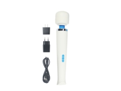 Masajeador De Espalda Inalámbrico De Mano Con Varita, Potente, 8 Velocidades, 20 Patrones De Vibración, Color Blanco Chennnls