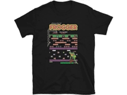 Mod.3 Arcade Frogger Videojuego Juego Retro Vintage 80s Gaming Console Aliens 8-bits Gamer Camiseta Retro Material De Moda