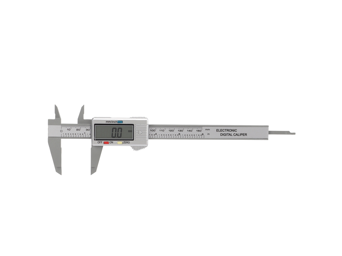 Calibrador Digital Vernier, De Plástico, Con Gran Pantalla Lcd Para Mediciones Diferenciales.